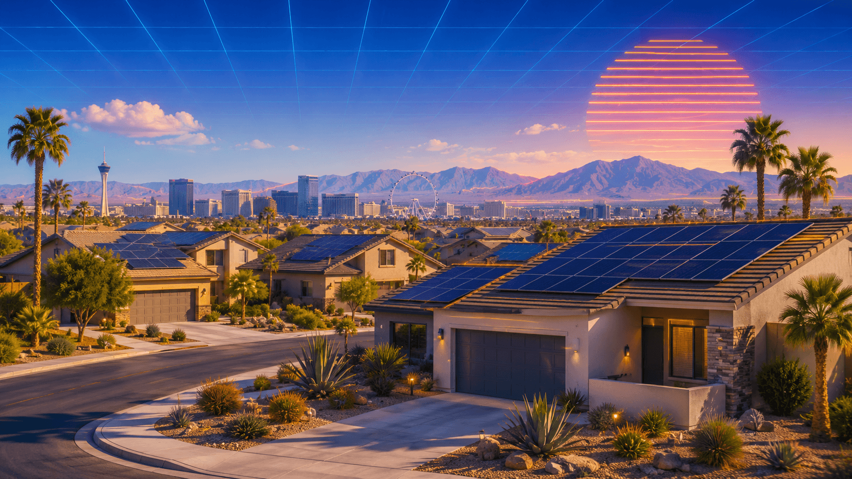 Las Vegas solar service area